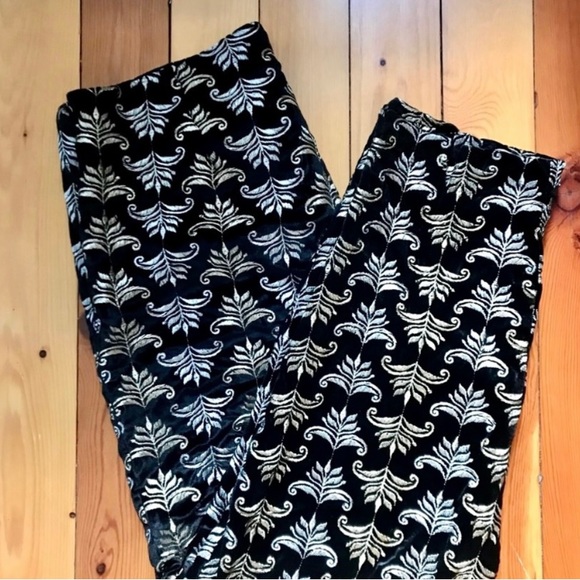 Frances Valentine Petrie Pants Velvet Embroidered Metallic NWT Size 10 - Picture 3 of 8
